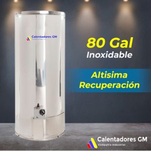 Calentador industrial de Agua a Gas 80 Galones Calentadores GM